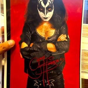 Gene Simmons younger years digital print